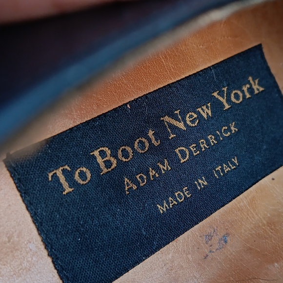 ADAM DERRICK TO BOOT NY MEN'S SHARP BLACK LUXURY LEATHER OXFORD - Picture 17 of 17